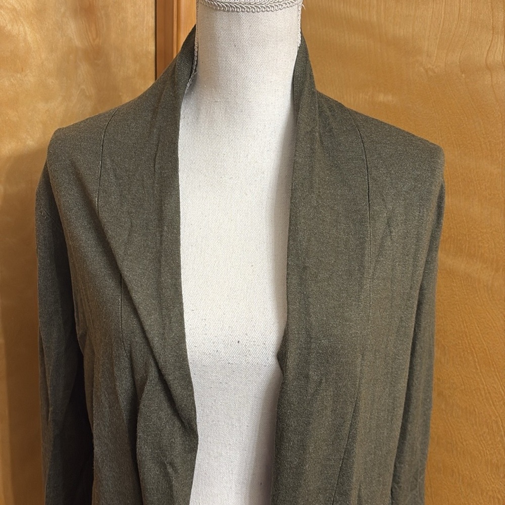 NWT Pink Clover From Stitch Fix Green Long Sleeve Open Sweater Size S - Picture 3 of 13